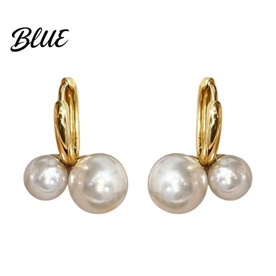 Smooth Surface Earrings 1 Pair Faux Pearl for Women Small