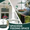 Bird Feeder Metal Bird Feeder Elegant Outdoor Hanging Bird Feeder with S Hook Weatherproof Feeding Tool for Garden Patio Yard