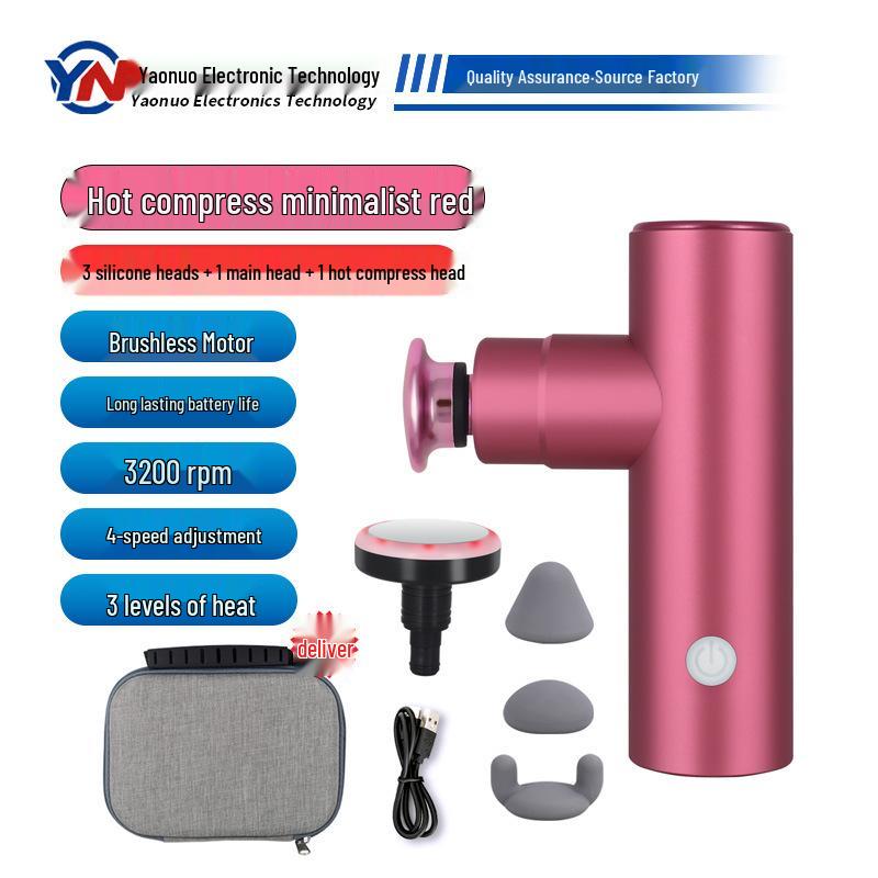 Portable Mini Muscle Relaxation Massage Gun with Hot Compress