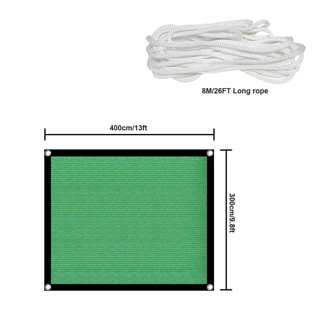 Outdoor Patio Sun Shade Sail 70% Anti-UV Rectangle Garden Sunshade Net Waterproof Garden Balcony Awnings Shade Cloth Car Canopy