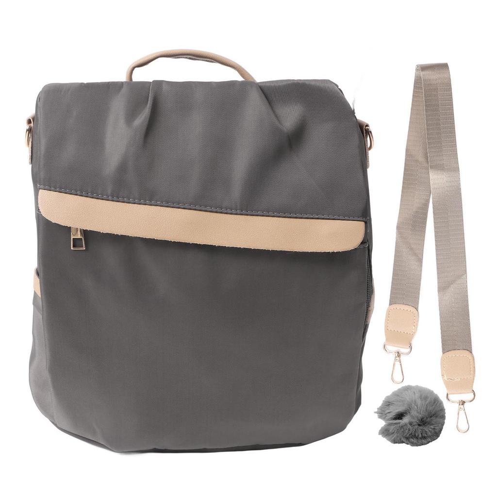 Backpack Fashion All Matched Style School Bag Large Capacity Waterproof Shoulder Knapsack Gray