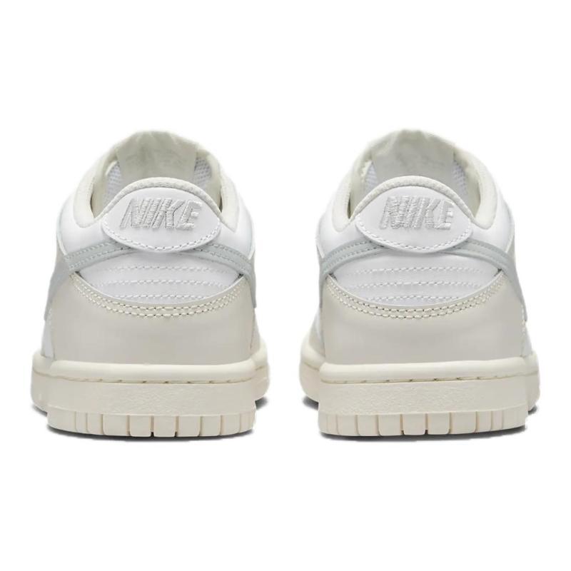 Nike Dunk Slip Resistant Abrasion Resistant Low Top Kids' Skateboarding Shoes Gray White Sneakers FB9109-109