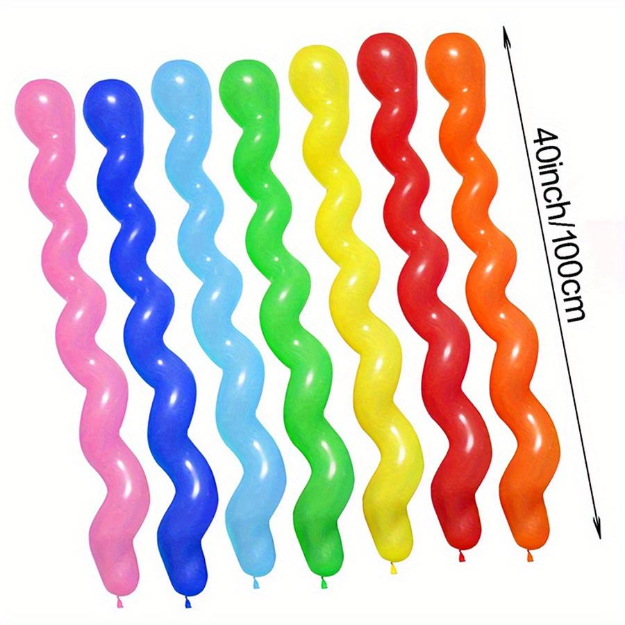 30/60/120pcs 31.5" Colorful Long Spiral Balloon Birthday Party Room Decoration Props Color Artistic Balloon Festival JXB