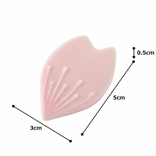 TAMAKI Chopstick Rest, Petal Design, Pink, 5.3 X 3.5 X 1 Cm, Made In Japan, T-753088