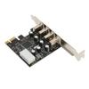 PCI E to USB Expansion Card Hub 4 USB2.0 Ports Support Hot Plug Internal USB Hub for Win 10 8 7 for Linux for OS X