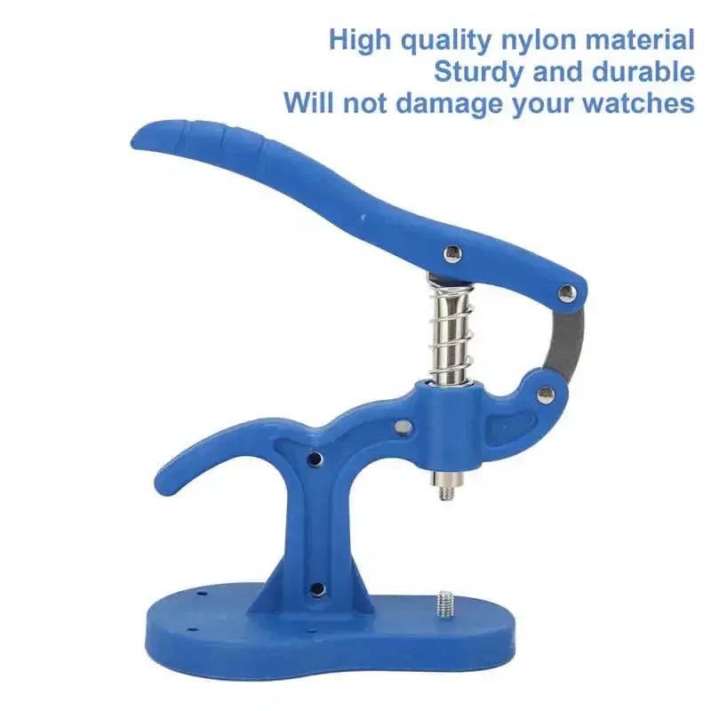 Set di 12 pezzi per la chiusura a pressione del fondello dell'orologio Accessori antiscivolo in nylon Stampi Custodia in nylon Kit di attrezzi per la riparazione dell'orologio Orologiaio