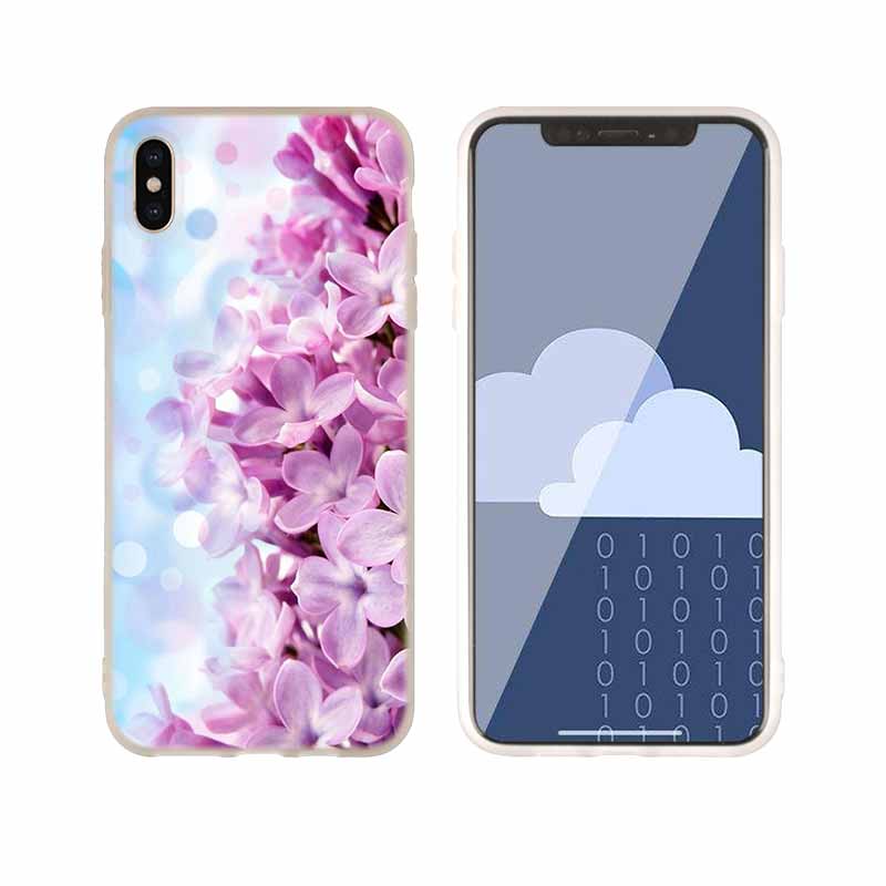 Orchid Flowers Colorful Soft Silicone Case For iPhone 13 11 12 Pro X XS Max XR 6 6S 7 8 Plus SE Mini Cover