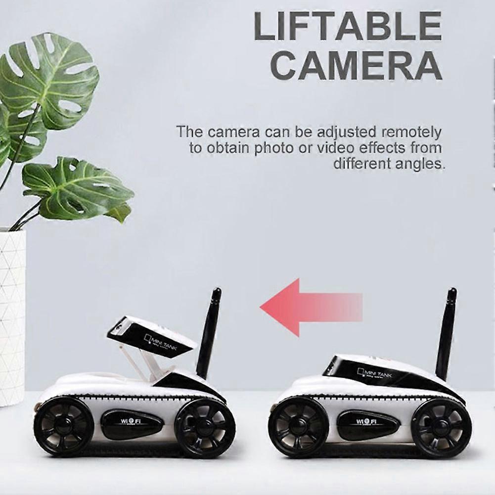 Carro armato RC con telecamera FPV WIFI in tempo reale di qualità Mini auto RC Robot con videocamera HD Controllo remoto