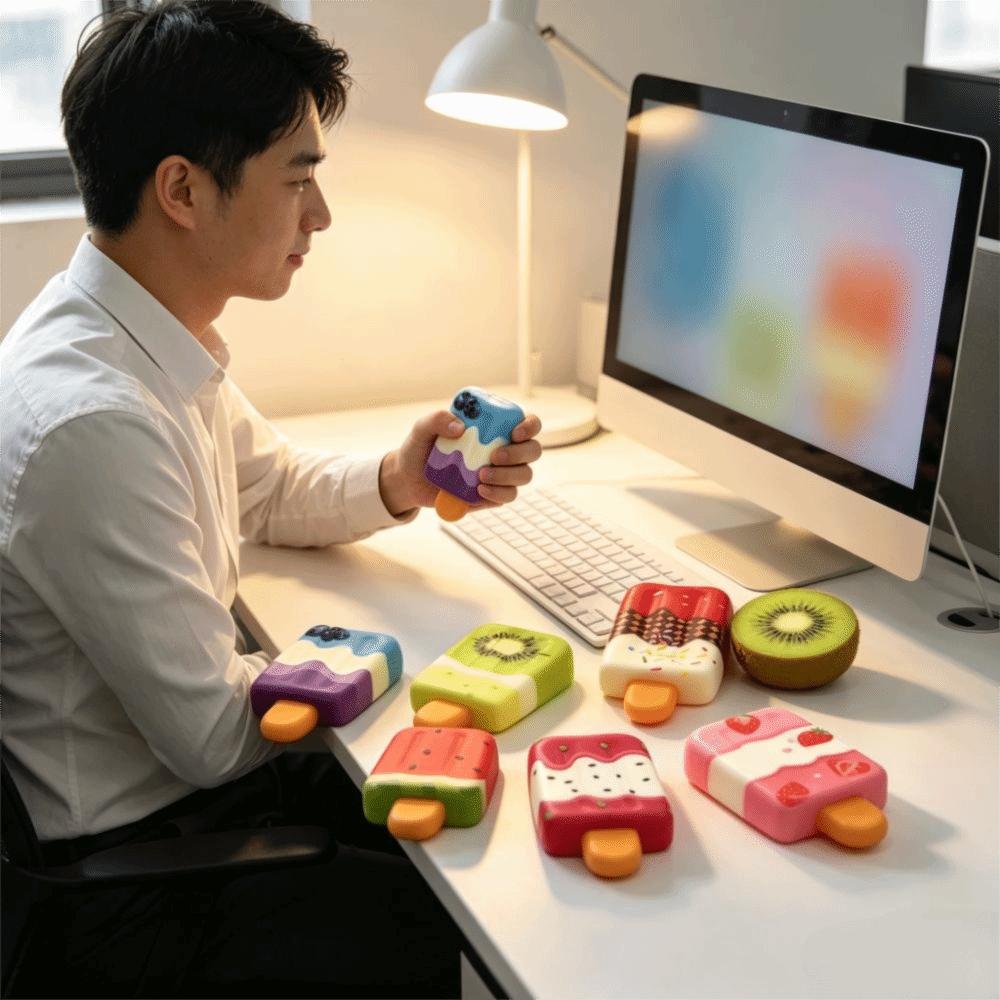 Slow Rebound Slow Rebound Toy Simulated Ice Popsicle Ice Cream Squeeze Toy Office/Home