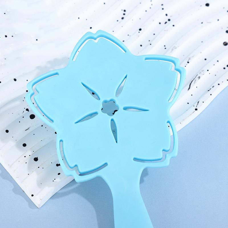 Silicone Shampoo Scalp Hair Massager Shampoo Massage Comb Soft Bath Brush Star Shaped Hallow Shower Brush Comb Care Tool Gift