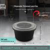Disposable 500ml Black Round Soup Containers with Lids