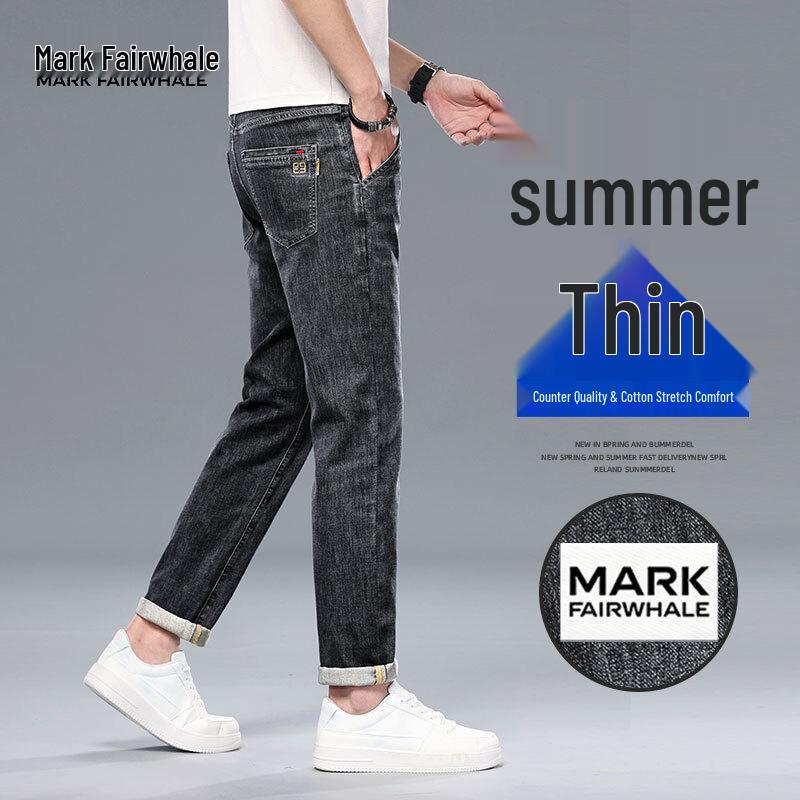 

MARK FAIRWHALE Men s Summer Thin Stretch Jeans 28