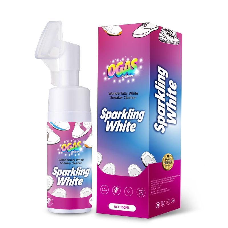 

White Sneaker Foam Cleaner: No-Wash Stain Remover & Whitening Agent