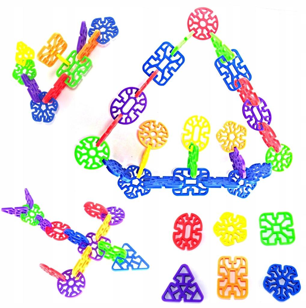 Creative Colorful Snowball Construction Blocks Set 82 Pieces For Children