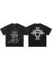 2025 Cristiano Ronaldo Retro Streetwear Vintage Zwaar T-shirt - Unisex 300g Directe Injectie Print