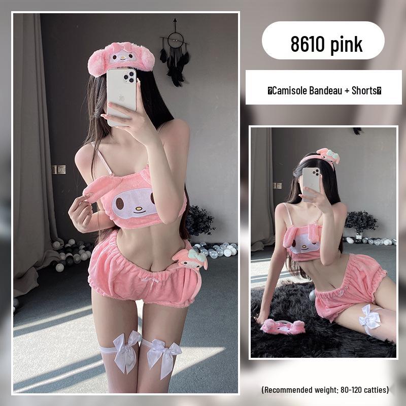 Illusionary Autumn/Winter Cartoon Lingerie Set: Cinnamoroll, My Melody & Kuromi Bra and Panty Collection