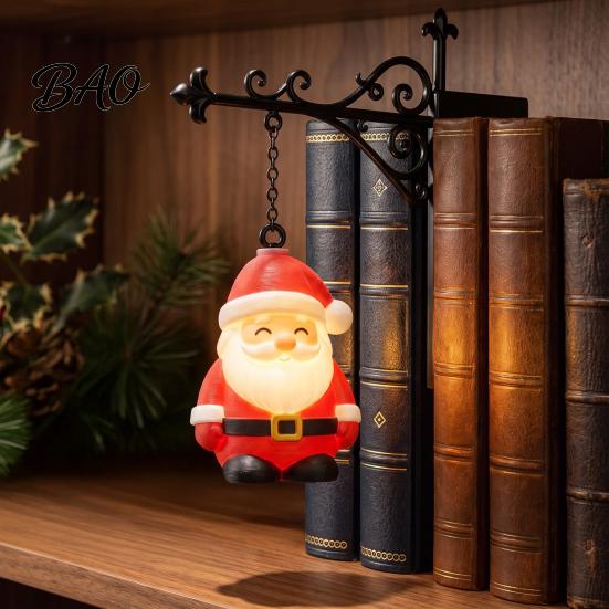 Whimsical Library Display Light Christmas Bookshelf Lamp, Nook with Warm LED Nightlight, 3D Printed Shade, Dark Academia Home Accents Vintage