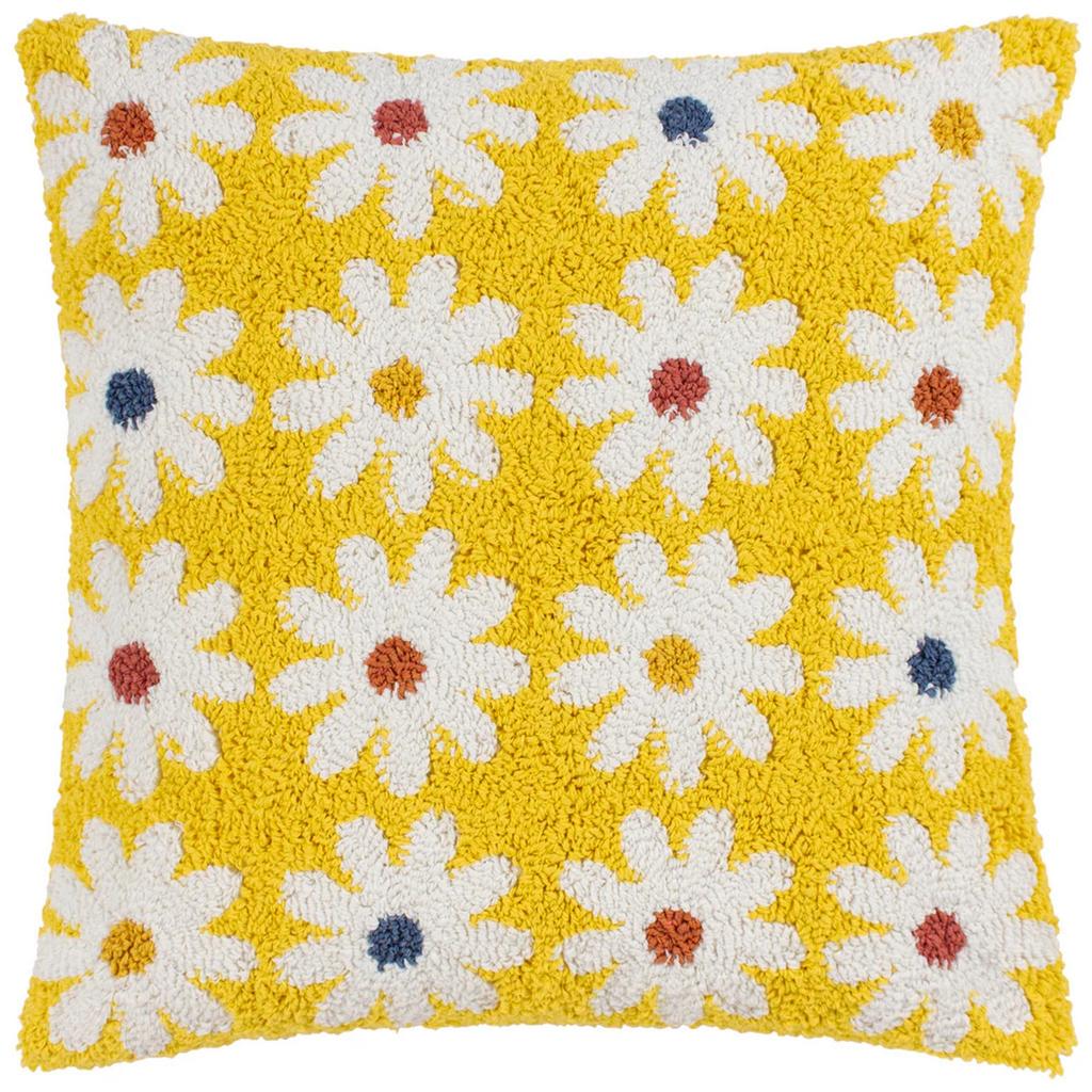 Heya Home Knitted Daisy Cushion Cover