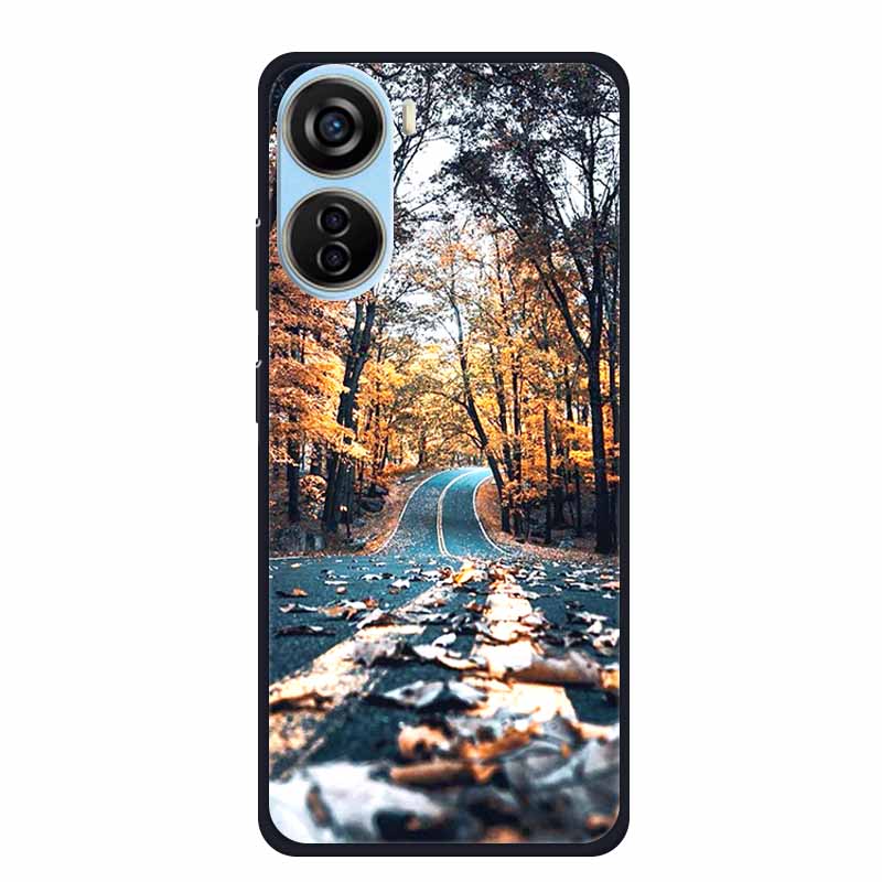 For ZTE Axon 40 LITE Case Popular Picture Black Silicone Soft Back Cover Case For ZTE Axon 40 Lite Case 40Lite Phone Cover Coque