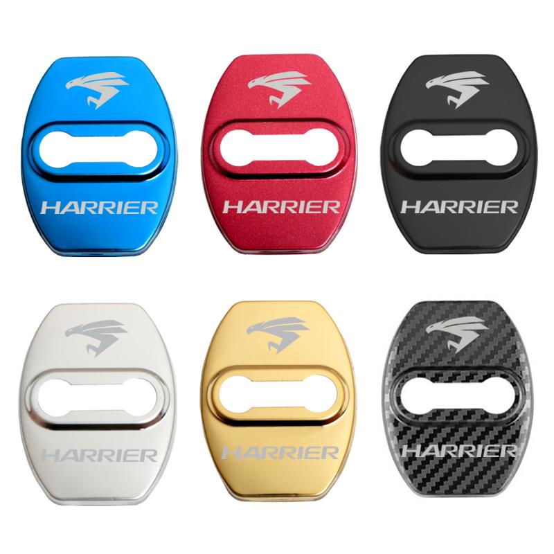 4pcs Car Door Lock Cover Protect Buckle Cover Stickers For Toyota Harrier Accessories K33