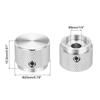 Uxcell Aluminum Potentiometer Universal Volume Tone Control Knob with Arrow Indicator for Silver 4-Piece Knob, 1/4" (6mm) Guitar, 3/5" (20x15.5mm)