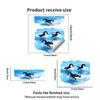 Sticker Ocean Wave Penguin Toilet Sticker - Removable Decorative Poster for Bathroom Toilet
