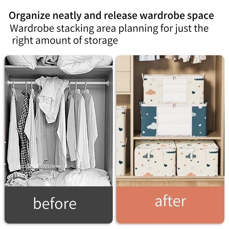 1/2/4PCS Big Capacity Quilt Clothes Duvet Blanket Storage Bag Organizer Sorting Bags Dustproof Closet Under-Bed Moisture Proof