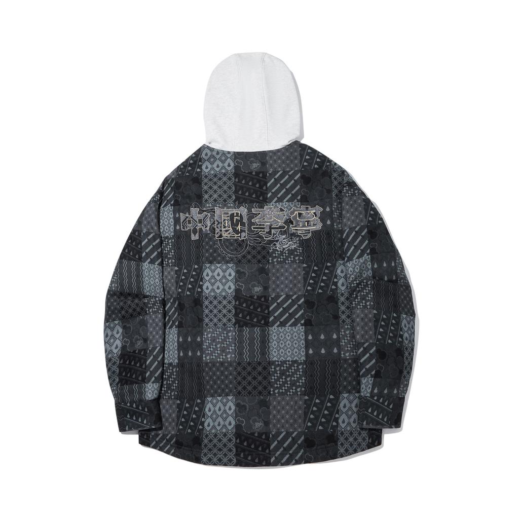 Li Ning × Palace Museum Collaboration Casual Versatile Spliced Cotton Jacket Men jackets AJMW183-2