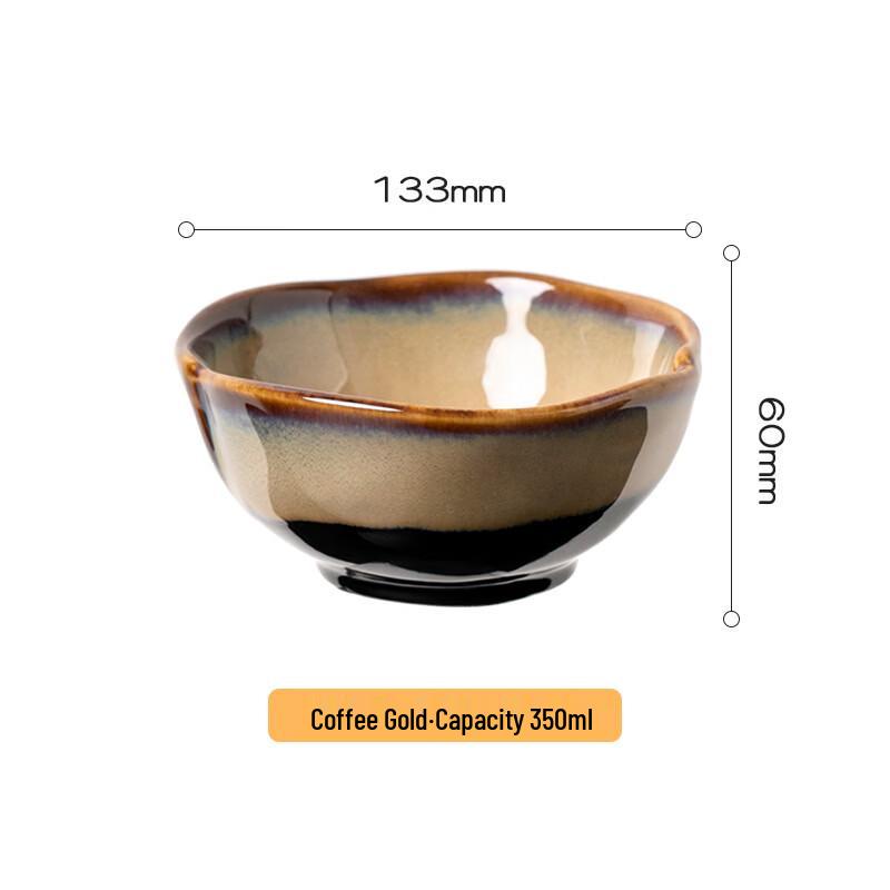 

abay Japanese Retro Ceramic Rice & Salad Bowl