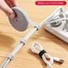 Organizador de cables con cierre de gancho y bucle de 5M, bridas para cables, enrollador de cables, Protector de gestión de Cables USB, bridas para cables de auriculares y ratones