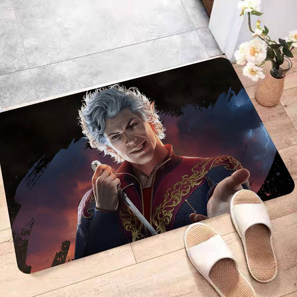 Game Baldurs Gate Floor Mat Non-Slip Laundry Room Mat Laundry Decor Balcony Child Living Room Bedside Mats