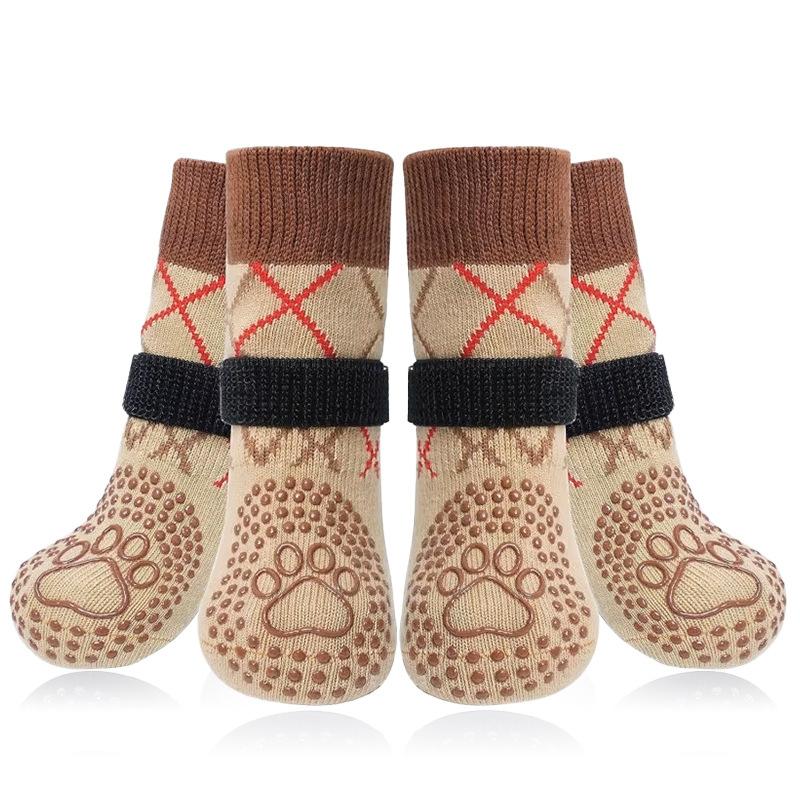 Calcetines Silenciosos Antideslizantes de Animales para Perros Medianos y Grandes Transpirables Zapatos para Perros para Exteriores Protectores de Patas Anti-Suciedad Uso en Todas las Estaciones