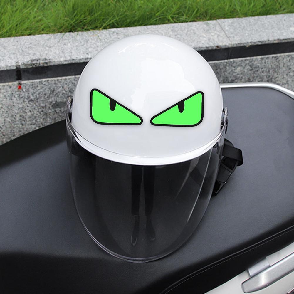 2Pcs Motorcycle Devil Eye Sticker Waterproof Helmet Sticker for Motorbike Car Window Body Decoration Stickers Decals Vinyl