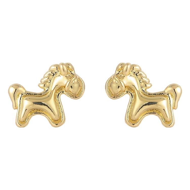 

Trendy Horse Designs Earrings in Alloy Materials for Women Fashion Enthusiasts Jewelry Collection золотой