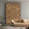 Samolepicí PVC tapeta Shein s leopardím vzorem pro domácí dekoraci.