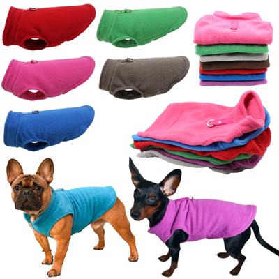 Warm Winter French Bulldog Vest Puppy Cat Clothing Pug Costumes Jacket For Small Dogs Chihuahua Fleece Pet Clothes