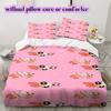 Cartoon characters Pattern Bedding Quilt Set Quilt Cover Pillowcase Home Decoration Birthday Gift (1 * duvet cover + 2 * pillowcase, without core)
