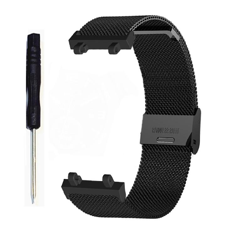 

Stainless Steel Strap Fit for AmazfitT Rex 2 Watchband Metal Wristband Loop Belt 1 чорний