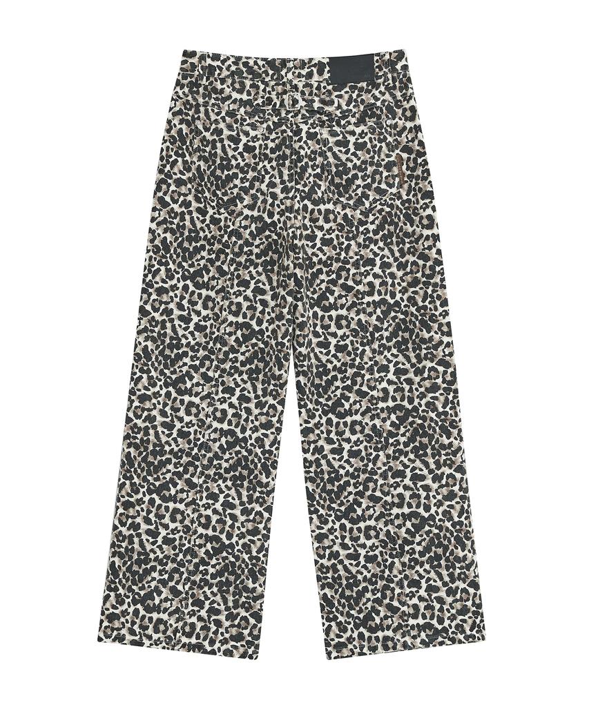 Depeugameoncheu Stud Parachute Pants [Leopard White]