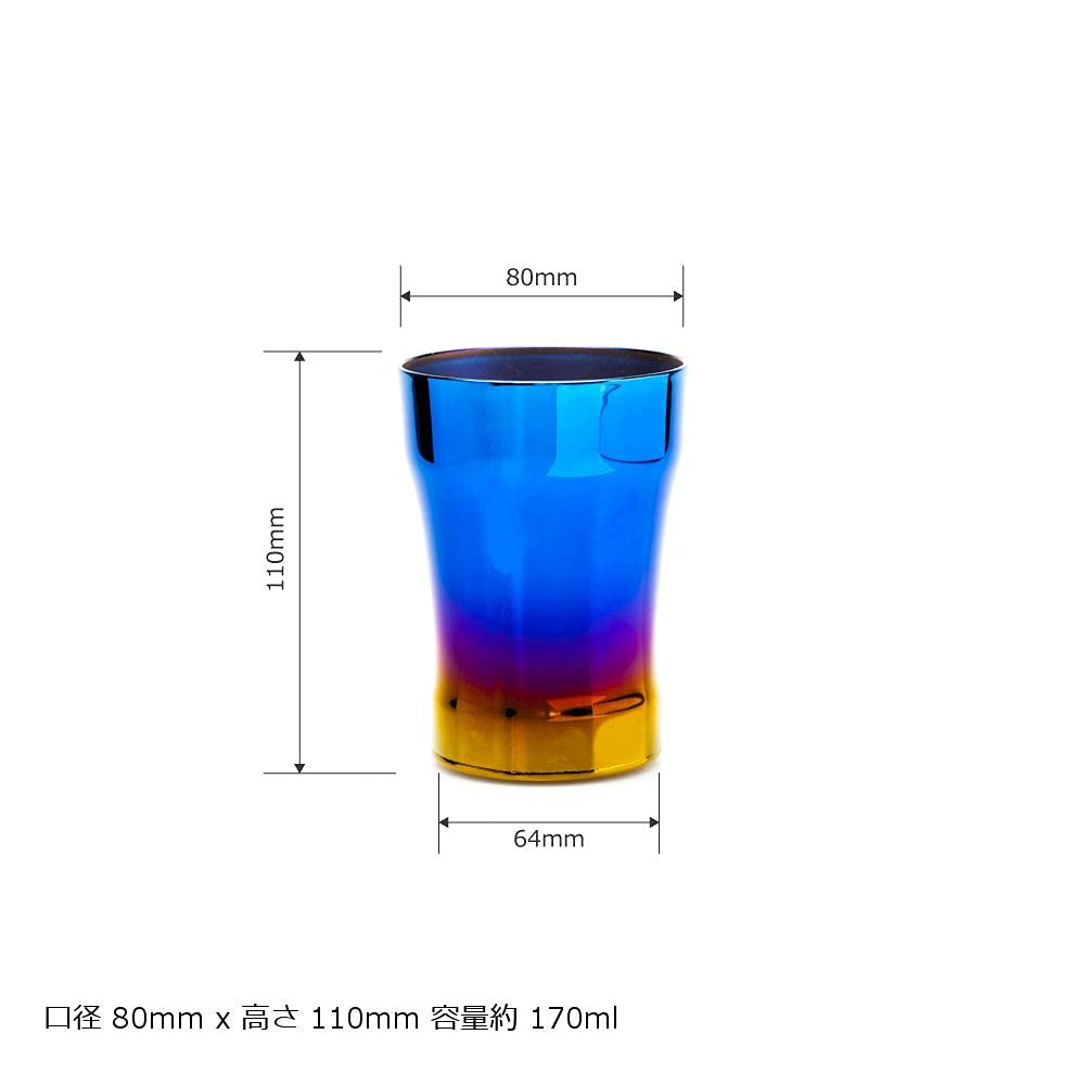 Craft Armadillo MAVERICK Titanium Tumbler Mini Blue Hollow Double Structure