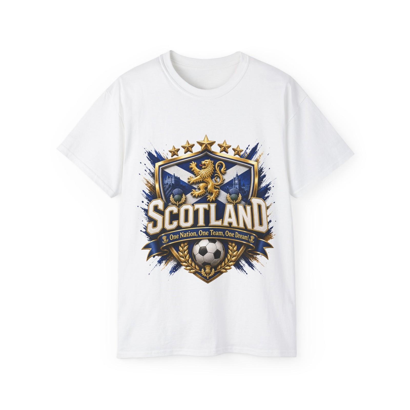 Scotland Lion Crest Soccer Tee | Scottish Football Pride M