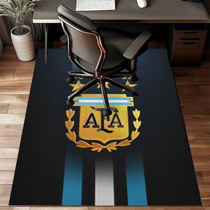 Argentina Football club Printed Office Carpet Chair Cushion Entryway Rug, Rugs for Living Room, Bedroom Christmas gifts