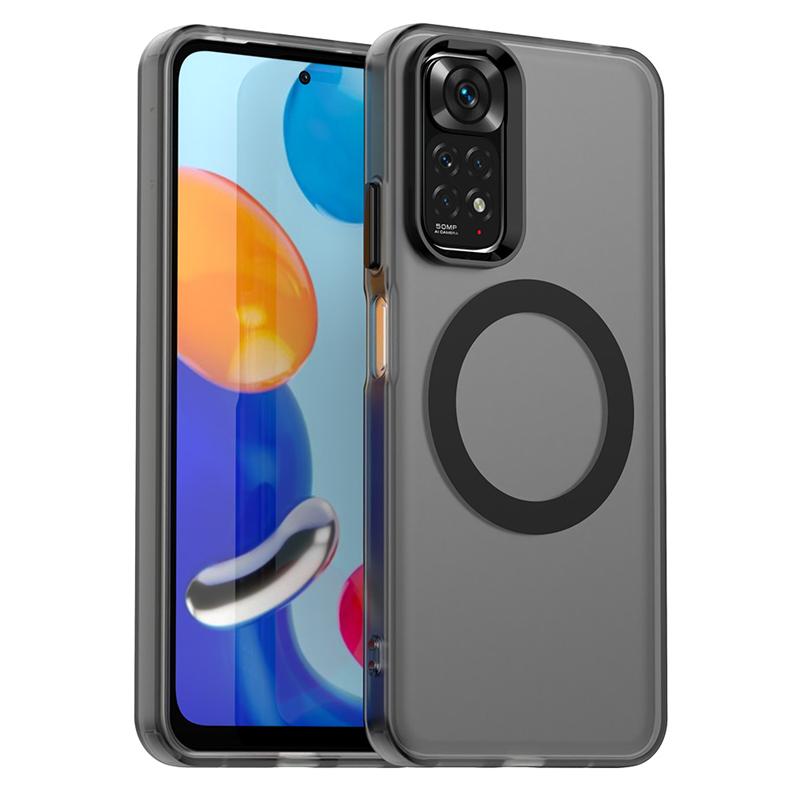 Gjennomsiktig deksel til Redmi Note 11-deksel Redmi Note 11 11S Magnetisk adsorpsjon Trådløs lading Bakdeksel Til Redmi Note 11S-deksel