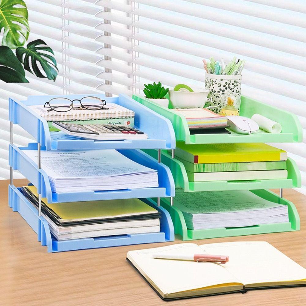 Suport pentru dosare A4 PP Suport de depozitare de birou Cutie nouă pentru dosare de birou Acasă