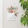 Vibrant Hand Painted Floral Switch Plate Sticker for Bedroom Living Room Background Wall Decor Self-Adhesive Removable Decal