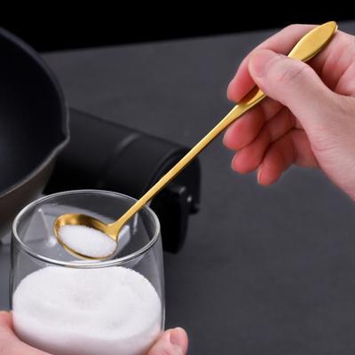 Durable Comfortable Grip Flatware Creative Milk Tea Smoothie Spoon Kitchen Supplies Ice Cream Spoon