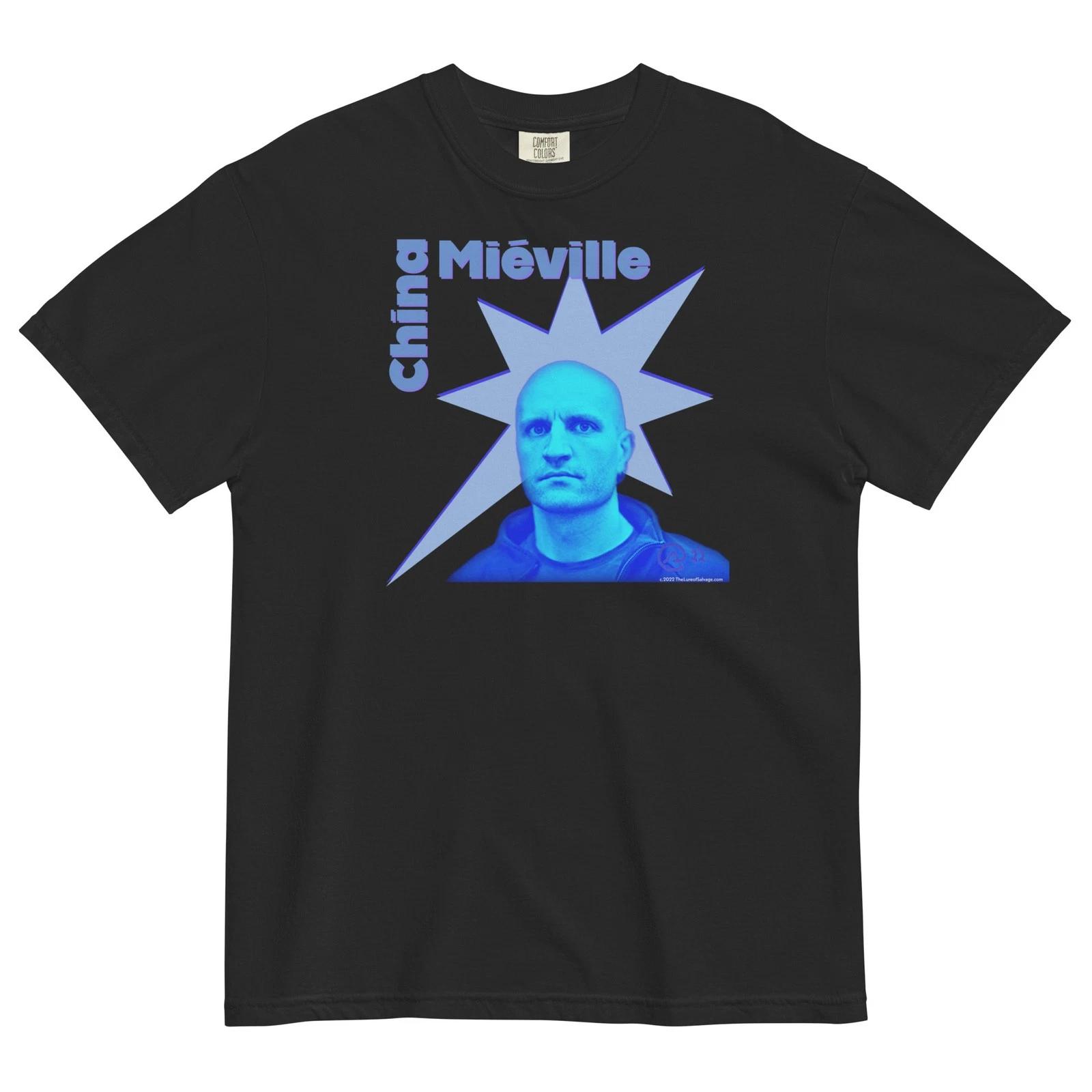 China Mieville Unisex garment-dyed heavyweight T XL