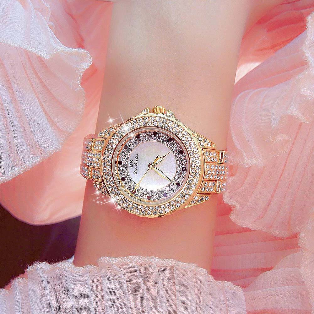 Designer Quartz Watches Luxury Diamond Woman Gold Silver Watch Waterproof Elegant Dress Style Ladies Gifts