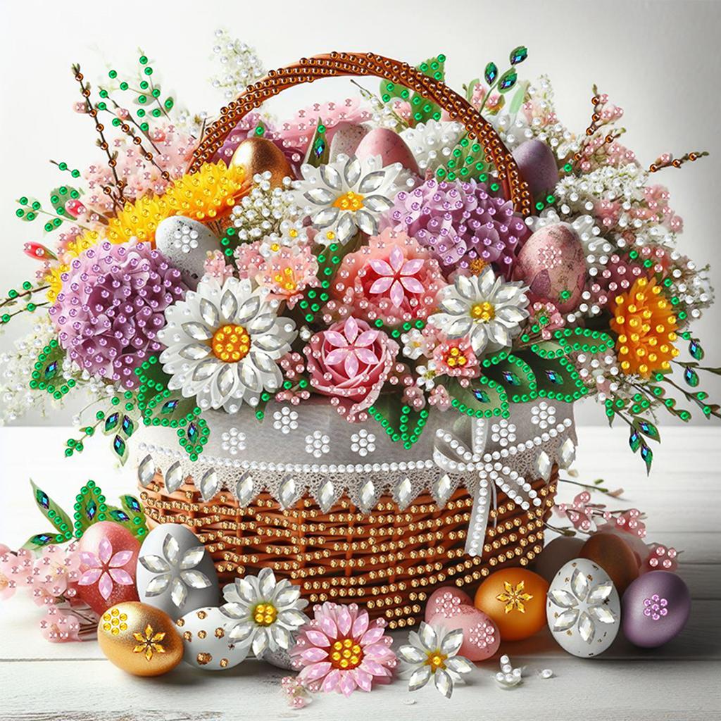 Easter Special Shaped 5D DIY Partial Drill Diamonds Paintings Gem Art for Adults DIY Gift Home Decor Crystal Diamond Art 30x30cm