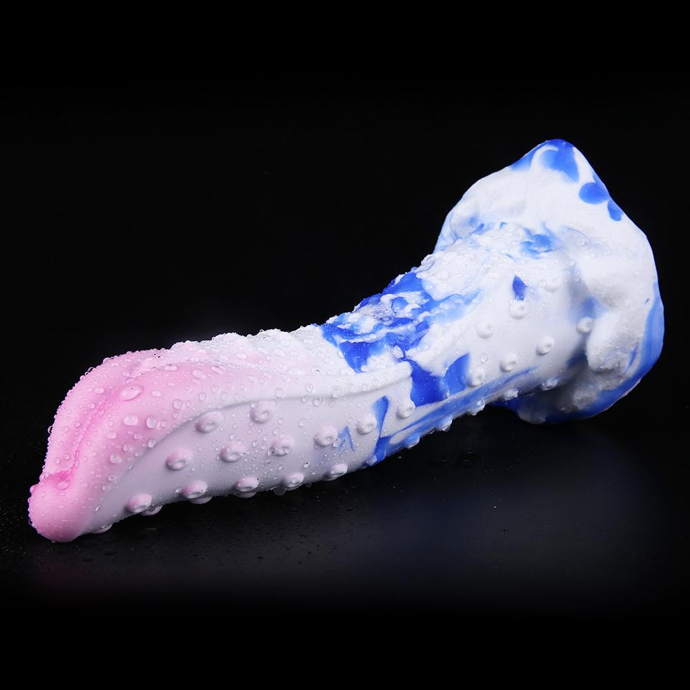 Woman Liquid Silicone Eggless Penis Butt Plug SM Couples Sex Adult Products